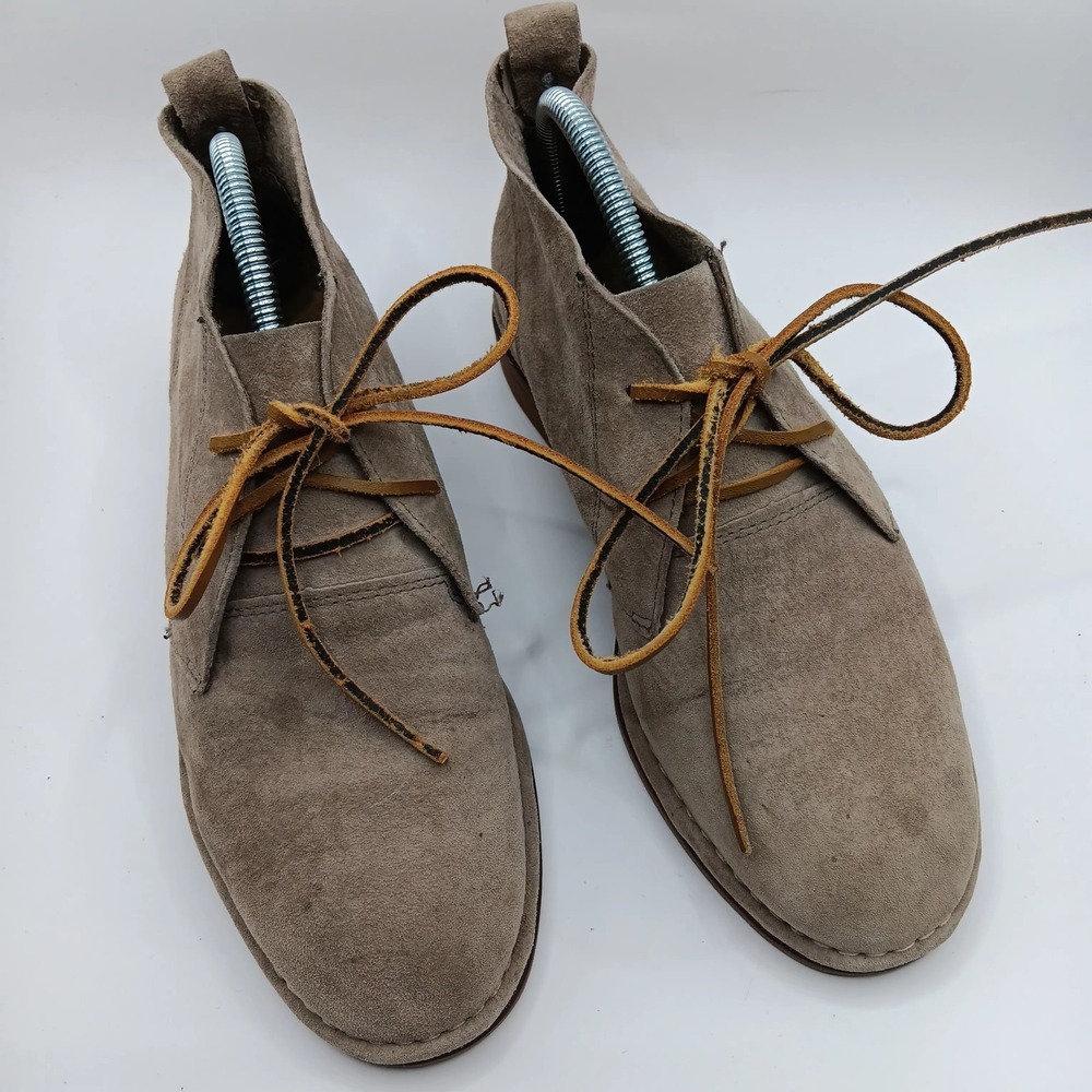 Hush Puppies Tan Suede Oxford Shoes Comfort Lace-Up‎ Men's Size 8